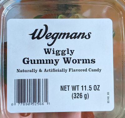 Wiggly Gummy Worms Flavored Candy, Wiggly Gummy Worms