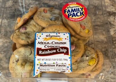 Rainbow Chip Mega-Chunk Cookies, Rainbow Chip