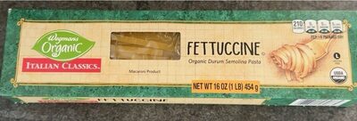 Organic Durum Semolina Pasta Macaroni Product, Fettuccine