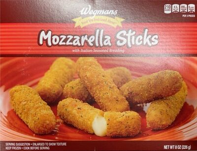 Mozzarella Sticks With Italian-Seasoned Breading, Mozzarella