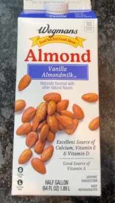 Vanilla Flavored Almondmilk, Vanilla