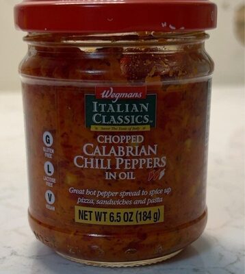 Chopped Calabrian Chili Peppers In Oil, Calabrian Chili Peppers