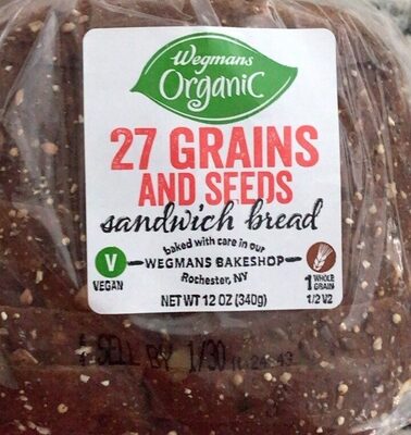 27 Grains And Seeds Sandwich Bread, 27 Grains And Seeds