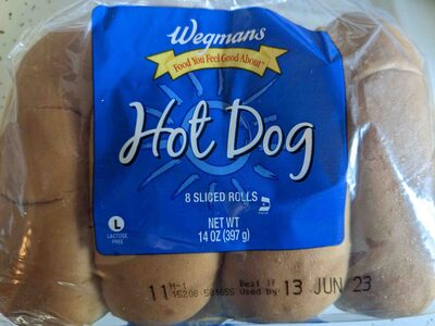 Hot Dog Sliced Rolls, Hot Dog