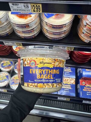 Everything Bagel Seasoned Hummus, Everything Bagel