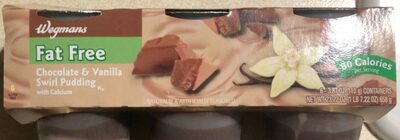 Chocolate & Vanilla Swirl Pudding With Calcium, Chocolate & Vanilla
