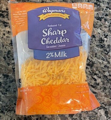 Sharp Cheddar Reduced Fat Shredded Cheese, Sharp Cheddar