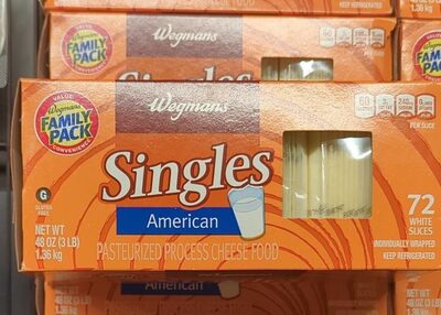 Singles American Pasteurized Process Cheese Food
