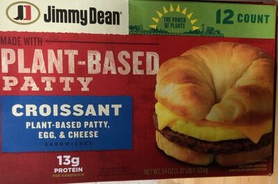 Egg, & Cheese Plant-Based Patty, Croissant Sandwiches, Egg, & Cheese