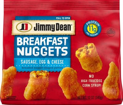 Breakfast Nuggets Sausage, Egg & Cheese Breaded Nugget-Shaped Patties, Breakfast Nuggets Sausage, Egg & Cheese