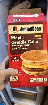Maple Griddle Cake Sausage, Egg And Cheese Sandwiches, Maple
