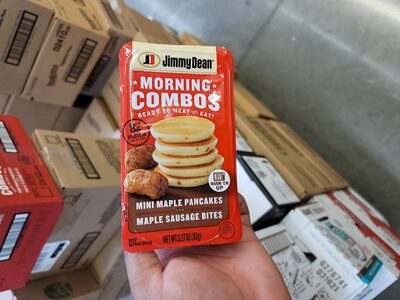 Mini Maple Pancakes And Maple Sausage Bites Morning Combos, Mini Maple Pancakes And Maple Sausage Bites