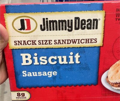 Biscuit Sausage Snack Size Sandwiches, Biscuit Sausage