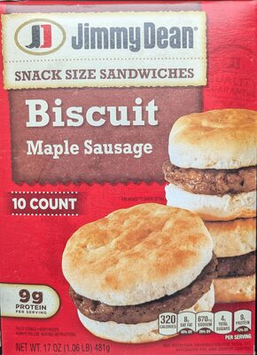 Maple Sausage Biscuit Sandwiches, Maple Sausage
