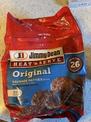 Original Heat 'N Serve Sausage Patties, Original