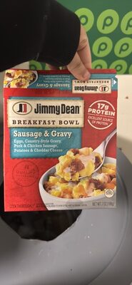 Sausage & Gravy Potatoes, Country Gravy, Eggs, Sausage & Cheddar Cheese Breakfast Bowl, Sausage & Gravy