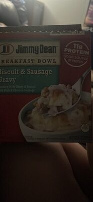 Jimmy Dean Breakfast Bowl, Biscuit & Sausage Gravy, Frozen, 9 oz Bowl