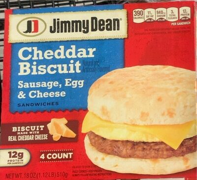 Cheddar Biscuit Sausage, Egg & Cheese Sandwiches, Cheddar