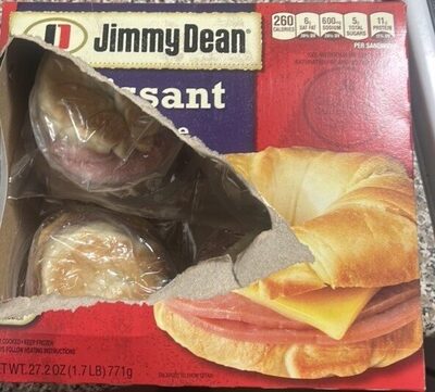 Ham & Cheese Croissant Sandwiches, Ham & Cheese