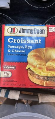 Sausage, Egg & Cheese Croissant Sandwiches, Sausage, Egg & Cheese