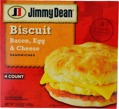 Bacon, Egg & Cheese Biscuit Sandwiches, Bacon, Egg & Cheese