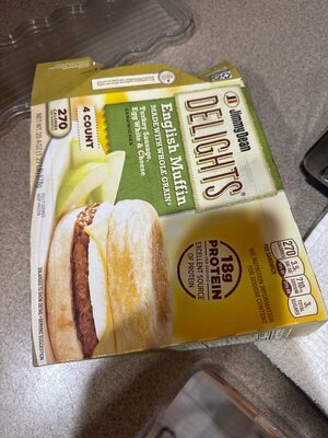 English Muffin Turkey Sausage, Egg White & Cheese Sandwiches, English Muffin