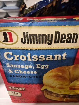 Sausage, Egg & Cheese Croissant Sandwiches, Sausage, Egg & Cheese