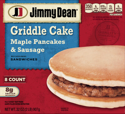 Maple Pancakes & Sausage Griddle Cake Sandwiches, Maple Pancakes & Sausage