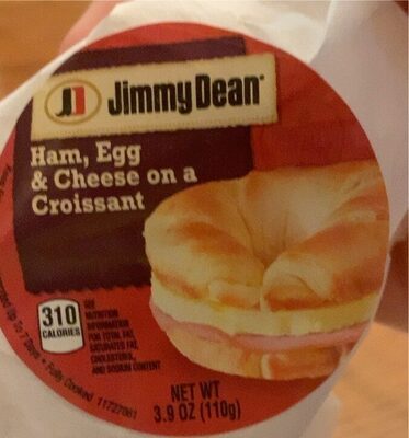 Ham, Egg & Cheese On A Croissant