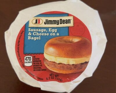 Sausage, Egg & Cheese On A Bagel