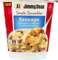 Sausage Real Eggs, Sausage & Cheddar Cheese Simple Scrambles, Sausage