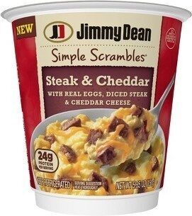 Steak & Cheddar Real Eggs, Diced Steak & Cheddar Cheese, Steak & Cheddar
