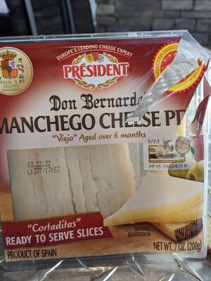 President Don Bernardo Manchego Viejo Cortaditas, Pre-Sliced, 7 Oz