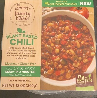 Blount's Family Kitchen Plant-Based Chili, 12 Oz