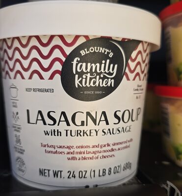 Turkey Sausage, Onions And Garlic Simmered With Tomatoes And Mini Lasagna Noodles Accented With A Blend Of Cheeses. Lasagna Soup, Lasagna Soup