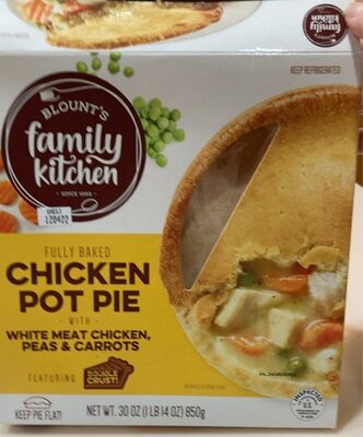 White Meat Chicken, Peas & Carrots Chicken Pot Pie, White Meat Chicken; Peas; Carrots