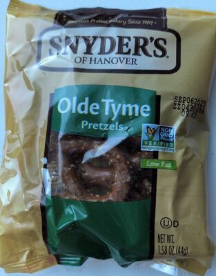Snyder's of Hanover, Olde Tyme Pretzels, 1.58 Oz Snack Pack
