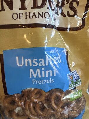Snyder's of Hanover, Unsalted Mini Pretzels, 12 Oz Bag