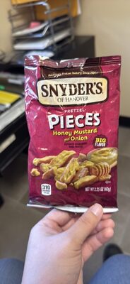 Snyder's of Hanover Honey Mustard & Onion Flavored Pretzel Pieces, 2.25 Oz