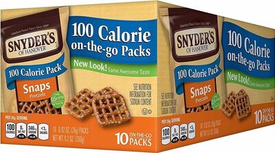 Snyder's of Hanover Pretzel Snaps, 100 Calorie Individual Packs, 10 Ct
