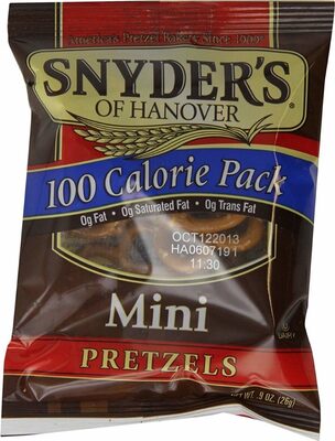 Snyder's of Hanover Mini Pretzels, 100 Calorie Individual Packs, 36 Ct