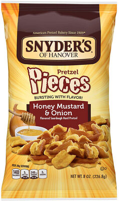 Snyder's of Hanover Honey Mustard & Onion Flavored Pretzel Pieces, 8 Oz