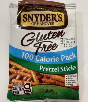 Gluten Free 100 Calorie Pretzel Sticks, Gluten Free