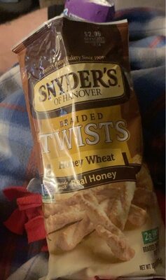 Honey Wheat Braided Twists Pretzels, Honey Wheat