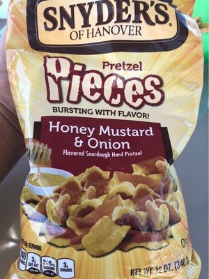 Honey Mustard & Onion Flavored Sourdough Hard Pretzel, Honey Mustard & Onion