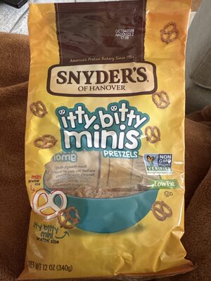 Snyder's of Hanover, Itty Bitty Minis Pretzels, 12 Oz Bag
