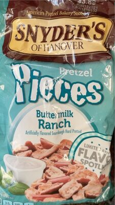 Buttermilk Ranch Flavored Pretzel Pieces, Buttermilk Ranch