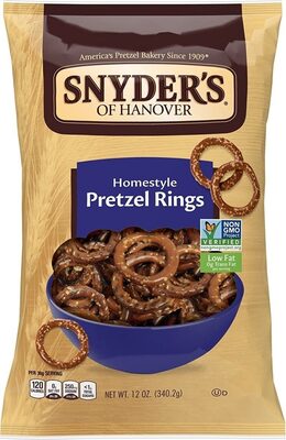 Snyder's of Hanover Homestyle Pretzel Rings Pretzels, 12 Oz Bag