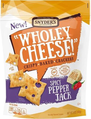 Crispy Baked Crackers, Spicy Pepper Jack