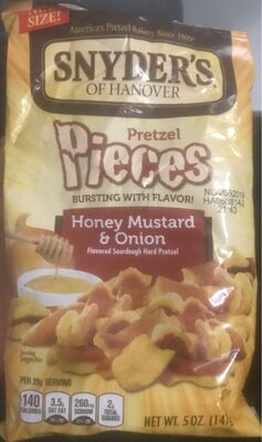 Snyder's of Hanover Honey Mustard & Onion Flavored Pretzel Pieces, 5 Oz